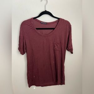Brandy Melville maroon shirt